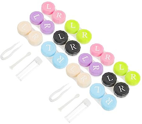 Healeved Linsenbehälter Boxen Aufbewahrungsbox Für Tragbares Augenpflegeset Linsenboxen Aus Hochwertigem Kompakt Und Leicht Zu Transportieren