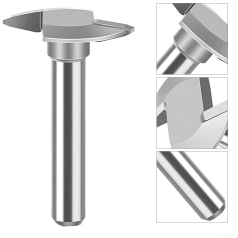 Fresa di precisione con gambo da 6 mm, adatta per legno tenero e legno duro, finitura liscia (A)