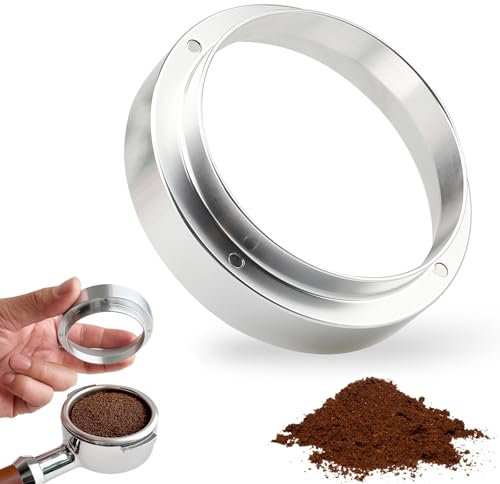 Anello dosatore, hicoose Anello dosatore caffè in alluminio da 58 mm, Imbuto dosatore magnetico per espresso, Accessori per macchina da caffè per bar Ristorante tè al latte