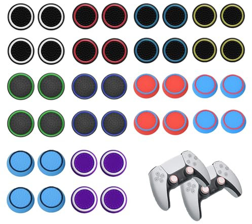 20 Ps5 Controller Stick Aufsätze, Ps5 Controller Zubehör, Ps5 Controller Stick Aufsätze, Thumbsticks Ps5 Controller, Joystick Kappen, Für Xbox One Series Controller(Mehrere Farben)