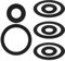 8 Stück Dichtungssätze für Handpumpe Typ 75, 4 O Ring Dichtung und 4 Kolbenmanschette, schwengelpumpe ersatzteile, Schwengelpumpe Dichtungssatz für Gartenpumpe, Typ 75, 9 cm und 4,9 cm