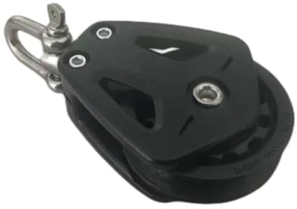 PRATYAHARA Bloc de disque de corde très résistant avec tête universelle et rouleau unique, manille rotative, bloc de roulement coulissant pour voiliers, coureurs, accessoires