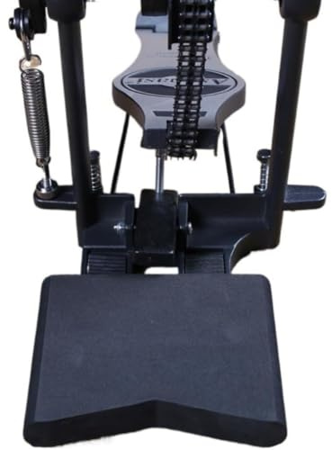 Drum Pedal Anchor Blocks, Hi-Hat and Double Bass Pedal Stabilizers with Anti-Slip Rubber Steel Stopper Base Plate Design, 2Pcs Drum Kit Stability Control Hardware for Practice and Performance Use