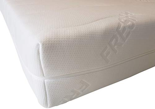 Fresh+ Matratzenbezug | Doppeltuch-Jersey | Allergikerfreundlich | abnehmbar und waschbar | mit 4-seitigem Reißverschluss | Matratzenschoner | Ersatzbezug (140 x 200 cm | Kernhöhe 24-27 cm)