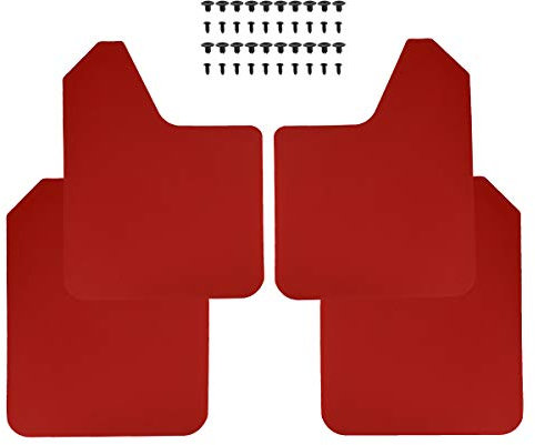 XUKEY Red Racing Sport Universal Mud Flaps For Car Pickup SUV Van Truck Mudflaps Splash Guards Mudguards Dirty Traps Fender Flares