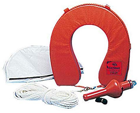 Osculati Hufeisen-Rettungsring m. Hülle, grau