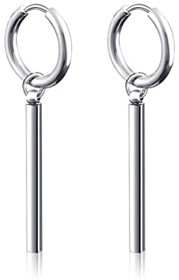Clyhon Boucles d'oreilles De Déclaration pour Hommes Femmes, Bijoux Punk, Acier Inoxydable Plaqué, Hypoallergénique pour Les Oreilles Sensibles