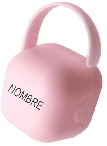 IDeluxe. Chupetero portachupetes personalizado con nombre ROSA. Caja para chupetes. Ideal para regalo bonito y único.