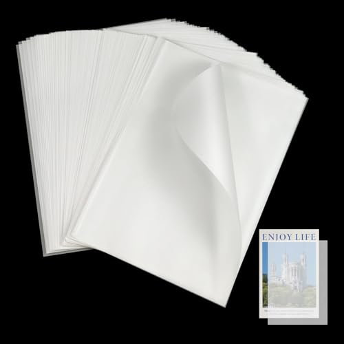100 Stück Transparentpapier 50g/m², Suofuolef A4 210X 297mm Pauspapier für Skizzieren, Pausieren, Verpacken, Zeichnen…
