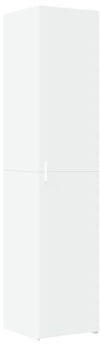 vidaXL Highboard, Sideboard for Hallway Living Room, Side Cabinet with Storage, Cupboard, Buffet Cabinet, Modern Style, White Engineered Wood