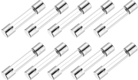QUARKZMAN 10 A 250 V glassäkring 6 x 30 mm UL-tidsfördröjning säkring listad långsam smältsäkring för hushållsapparater (förpackning med 10)