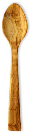 Justa la Fusta | Cuchara Cóctel De Madera De Olivo | Fabricada De Forma Artesanal En España con Madera Natural, Resistente Y con Propiedades Anti-Bacterianas | Cuchara Estilo Valenciano Tamaño Corto