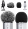 Hezhou 2 Pezzi Schermo del vento in schiuma Filtro Pop Peloso Filtro Filtri antipop e antivento Filtri anti-pop Windscreen Grande Copertura Microfono (per Blue Yeti Mic/Pro Microphone)