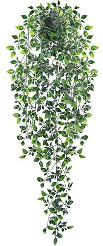 Der Rose 34 Artificial Mandala Vine Hanging Plant for Bathroom Shelf Decor
