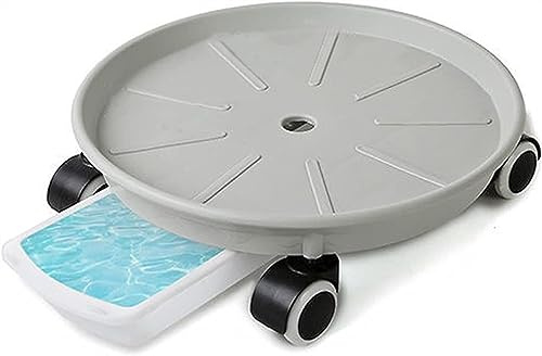 Portavaso con ruote, supporto mobile per pallet, vassoio per vasi da fiori con cassetto ispessito