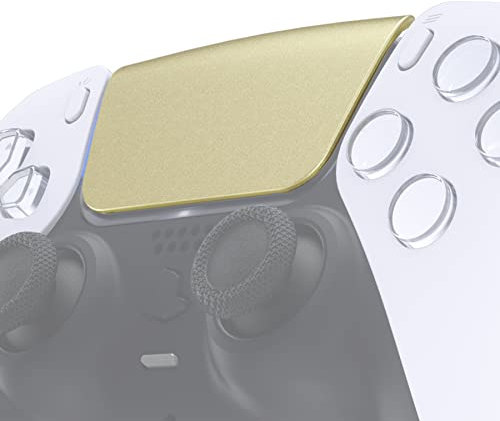 eXtremeRate Ersatz Touchpad Shell für ps5 Controller BDM-010/020/030/040/050, Custom Trackpad Knopf Touchpad-Halter Touch Pad Cover Ersatzteil für ps5 Controller-Champagner Gold
