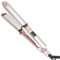 Rozamor Professional Hair Straighteners, Titanium Flat Iron, Double Side 3D Floating Plates Fast Heating Flat Iron, Pink 2 in 1 Hair Straightener Curler for All Hairstyles, Gift for Women
