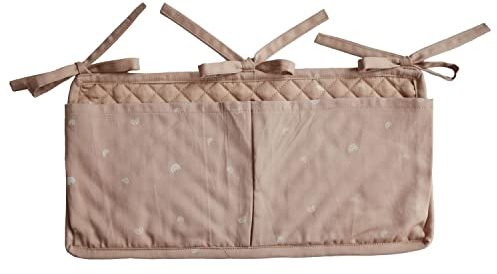 mushie Bolsa de Almacenamiento Organizador de Cuna y Bebé | Decoración de Guardería | Colgador de Cama | Bolsa de Cuna | Sujetar a Barras, Barandillas o Estantes | Rainbows