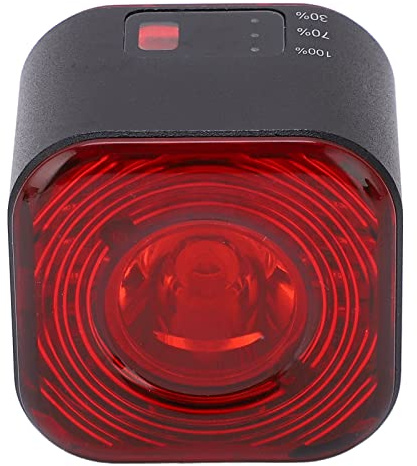 Luz Trasera de Bicicleta Multifunción, Iluminación Gran Angular de 180 °, Luz Trasera de Bicicleta Inteligente Impermeable IPX6 para Bicicleta de Carretera