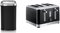 Tower T80900 Kitchen Bin with Sensor Lid, Touchless for Hygienic Waste Disposal, Infrared Technology, 58 Litre, Black & Russell Hobbs 24381 Inspire High Gloss Plastic Four Slice Toaster, Black