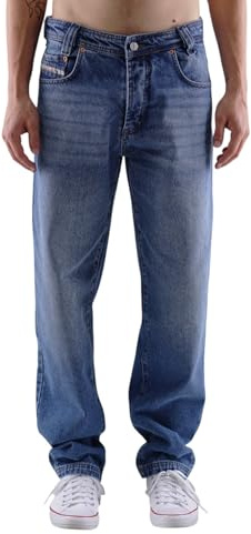 Picaldi Zicco 472 herrjeans | Relaxed Tapered Fit | Morotsbyxor | Avslappnad och löst skuren, dakota, 34W / 32L