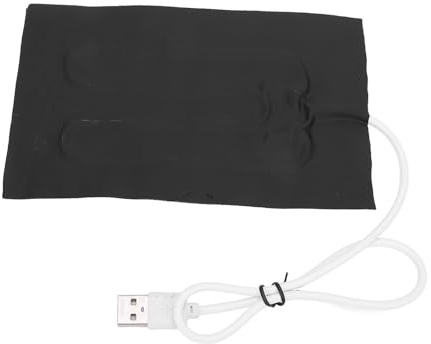 Cuscino riscaldante USB da 5 V, cuscino elettrico per panno, riscaldatore per vestiti, scaldacollo per animali domestici, 15,7 x 9,9 cm, da 45 a 55 ℃, scaldacollo elettrico USB per