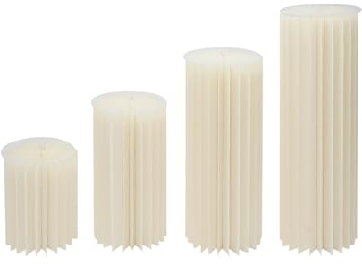 Qussse Vaso per fiori in cartone per matrimonio, supporto per fiori cilindrico pieghevole con piastre in PVC, vaso per fiori in cartone bianco, decorazione per matrimonio, festa in giardino, 4 pezzi