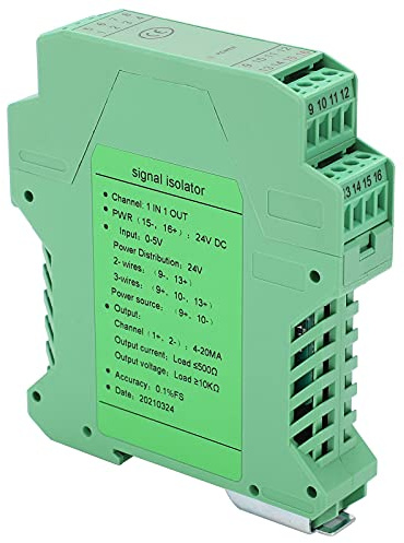 TOPINCN Transmetteur de Tension Continue D'isolateur de Signal avec une Forte capacité Anti-interférence pour équipement de Terrain ABS GLG pour Salle de Contrôle