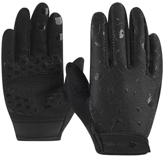 INBIKE Gants de cyclisme pour enfants, gants de vélo rembourrés antidérapants pour garçon et fille de 5 à 12 ans, gants complets pour VTT
