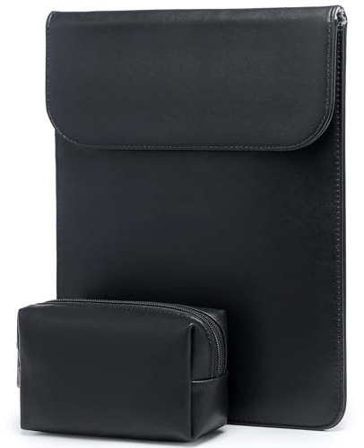 HYZUO 13 Inch Laptop Sleeve PC Case for MacBook Pro 13 M2 M1 2026-2016, 13 MacBook Neo 2026 A3404, MacBook Air 13 M5 A3449 M4 M3 M2 M1 2026-2018, 13 iPad Pro/Air, Surface Pro, XPS 13, Black