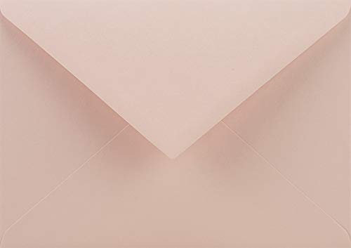 Netuno 25 Brief-Umschläge Blass-Rosa DIN C6 114 x 162 mm 115g Sirio Color Nude Briefkuverts farbige Briefumschläge für Hochzeit Geburtstag Taufe Weihnachten bunte Umschläge C6 Einladungsumschläge