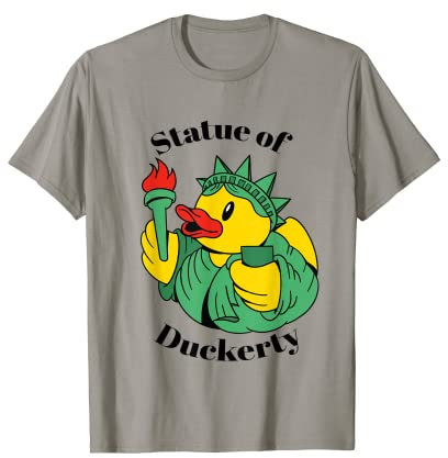 Cute squeaky duck (statue of Duckerty) T-Shirt
