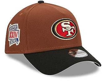 New Era San Francisco 49ers NFL Harvest Superbowl XXIV Brown Black 9Forty A-Frame Snapback Cap - One-Size
