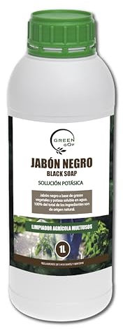 GREENGOF Jabón Potásico Premium (Solución Potásica), 1L - Concentrado - Hongos y Plagas - Actúa por Contacto - Mejora Defensa de Las Plantas - Natural - Pulgón, Mosca Blanca, Araña Roja, Cochinilla.