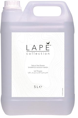 LAPE Earth Collection Sakura Sea Breeze Duschgel & Shampoo, 2 x 5 Liter Kanister, Earth Edition