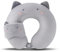 Nackenkissen Kinder mit Augenmaske, Memory Foam Reisekissen mit Augenabdeckung, Cartoon Tier U-Geformte Nackenstützkissen Niedlich Nackenstütze Nackenhörnchen Erwachsene für Auto Zug (Katze)