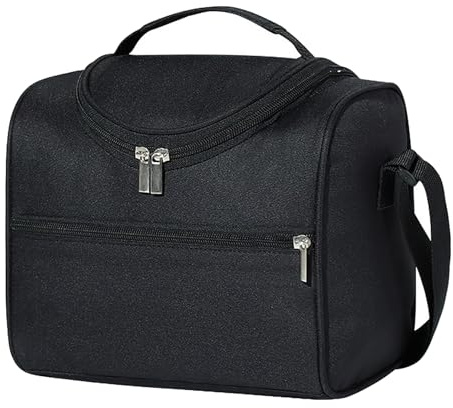 Lrocotanc Porta Alimentos Trabajo para mujeres y hombres - Bolsa Termica Pequeña - Lunch Bag con Correa Ajustable y Asa, Bolsa para Comida Trabajo y Escuela, Impermeable, Fácil de Limpiar - 6L
