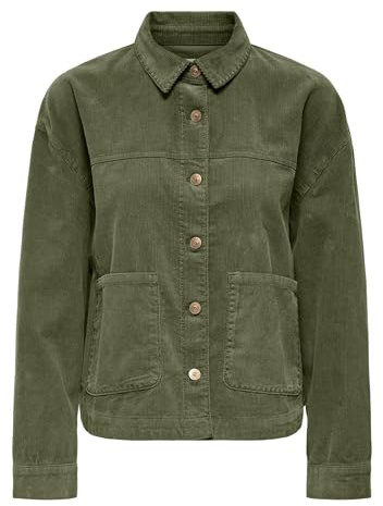 ONLY Onlmoxie L/S Emb Veste en velours côtelé Cc PNT pour femme, Kalamata., XL