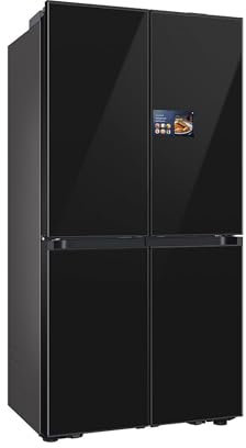 Samsung RM90F67CECEF Bespoke French Door Réfrigérateur 185 cm 654 L 255 L AI Home AI Vision avec Caméra Intégrée Beverage Center Clean Deep Charcoal