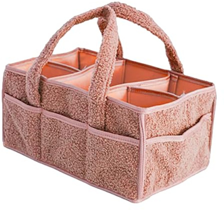 Borsa per pannolini, borsa per pannolini con divisorio, borsa organizer per picnic, struttura in materiale felpato, strumento facile da trasportare, accessorio portatile per asilo, portaoggetti per
