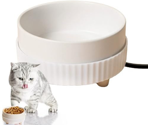 Bebedero calefactable para mascotas | Calentador de bebedero con
