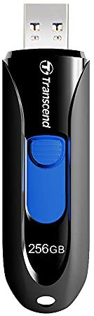 Transcend JetFlash 790 256GB USB 3.0 Flash Drive (USB 3.1 Gen 1 / USB 3.2 Gen 1)-Black TS256GJF790K