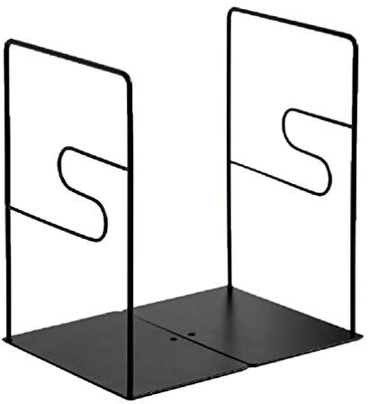 Divisores de libros de libros de libros de libros, 1 par de bañeras de hierro soporte de libros soportes de escritorio Organizador de revistas no slip shelf soportends bookends decorativo moderno