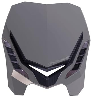 POLISPORT 8670800005 - Faro delantero E-BLAZE con lámpara LED compatible con todos los modelos de motocross/enduro en color nardo gris