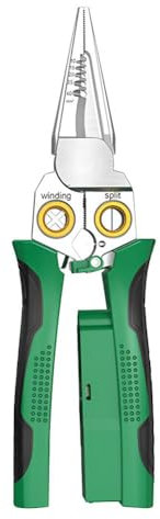 Pelacables multifunción 8 en 1 de acero inoxidable, alicates de electricista, divisor de alambre, bobinadora, alicates de abrazadera de alambre