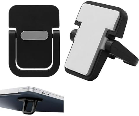 Generiskt 2 stycken laptopstativ, vikbara laptopfötter med halkfri silikon, bärbar tangentbordshöjning, vikbar osynlig laptophållare, 4,2 x 3,8 cm