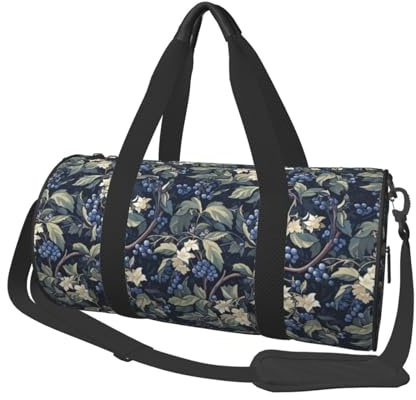 Anise_Hyssop_Pattern Print Travel Duffel Bag, Lightweight Sports Gym Bag with Shoulder Straps for Women Men Teen ravel Business Trip