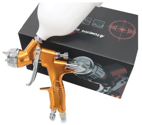 Pistola per Verniciare, Pistola a spruzzo for automobili - Pistola for verniciatura nera con ugello da 1,3 mm, aerografo(T110 1.8mm)