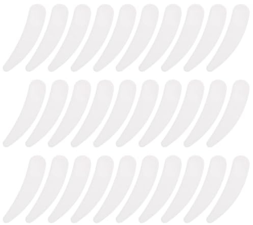 LRXIYODE 100 Cucharas de Pp de Color Blanco para Crema Facial y Mascarillas, Aplicadores para Muestreo y Cuidado Skincare en Viajes y Cosmética DIY