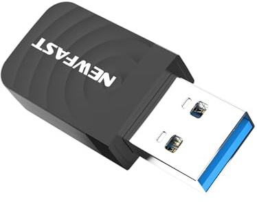 NEWFAST Clé WiFi Puissante AC1300 Mbps NF-U323, Nano Adaptateur USB WiFi